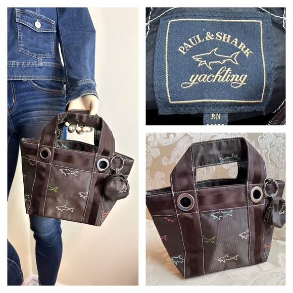 Paul & Shark signature bag purse and keyring - Picture 1 of 11
